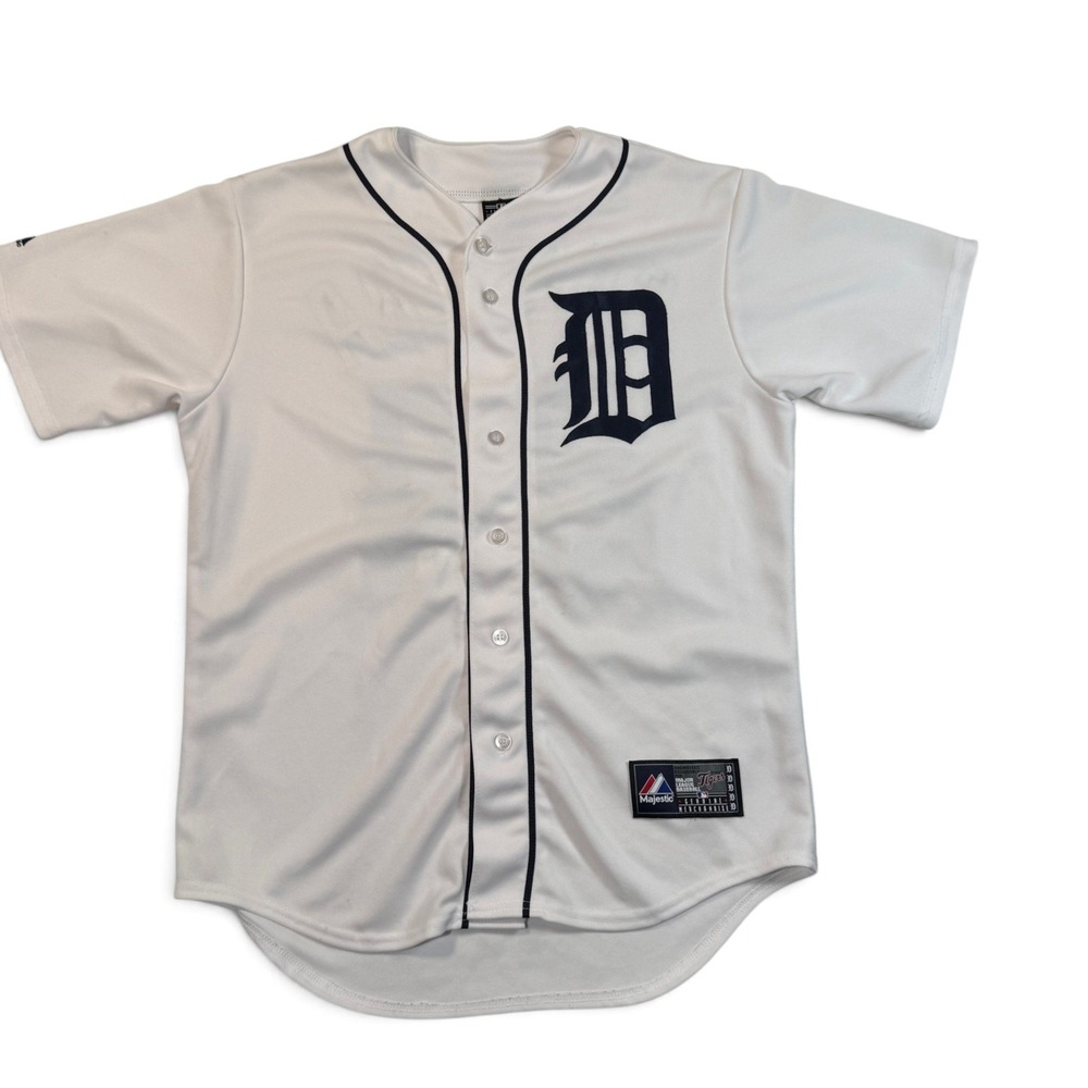 Majestic Detroit Tigers Miguel Cabrera 24 Jersey Mens Medium White MLB Baseball
